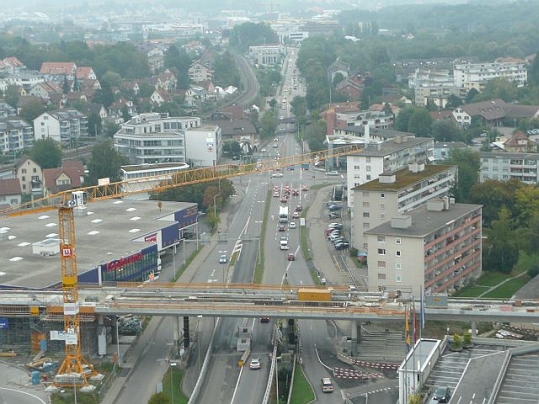 Blick auf die Hofkreuzung